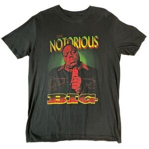 Notorious BIG Biggie Smalls T Shirt L Black Brooklyn Mint Rap Hip Hop